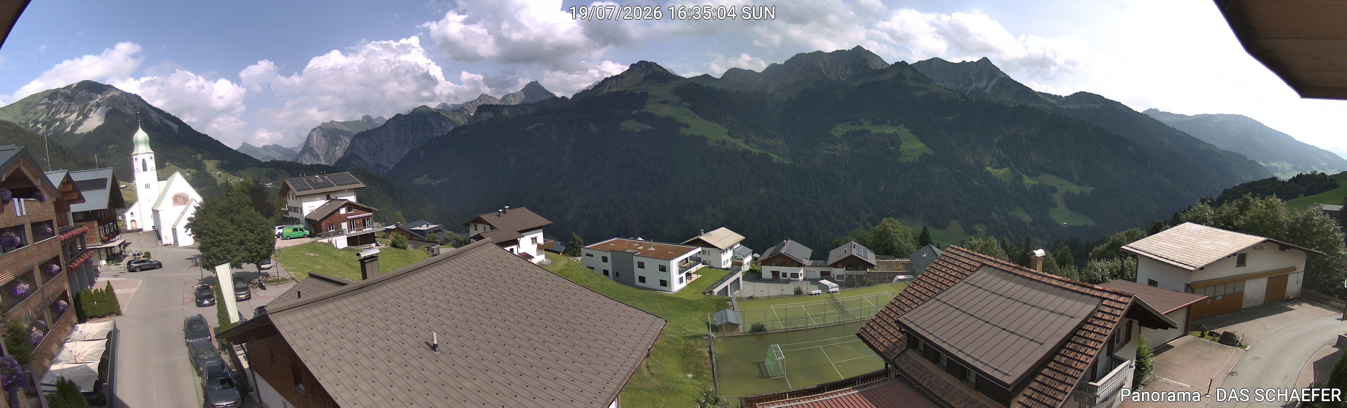 Archiv Foto Webcam Blick Dorf Fontanella