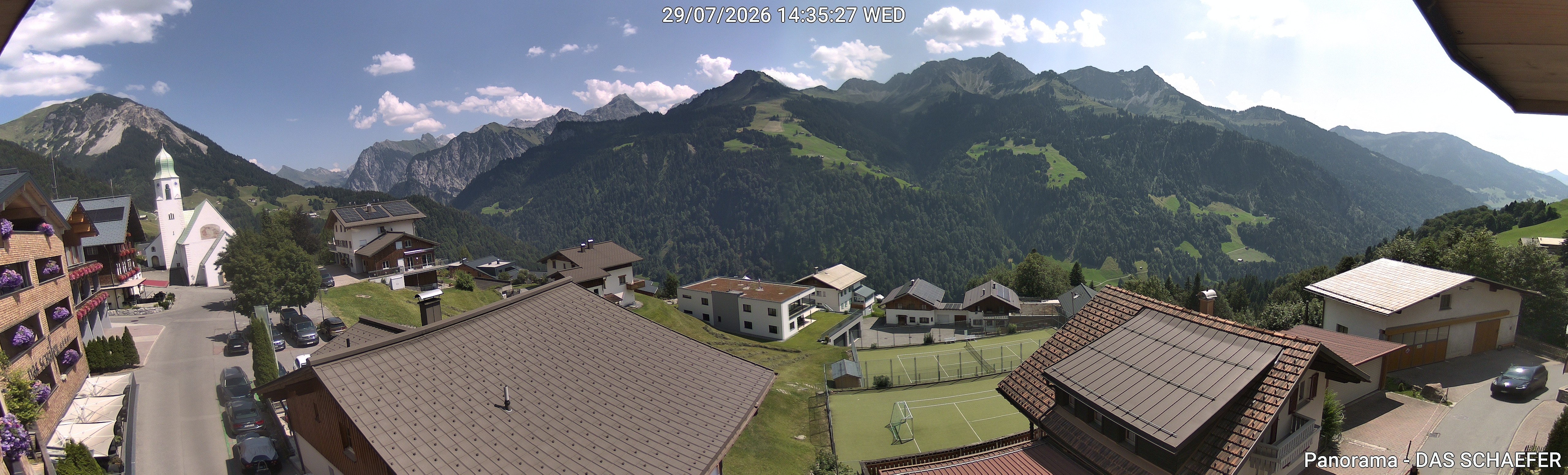 Archiv Foto Webcam Blick Dorf Fontanella