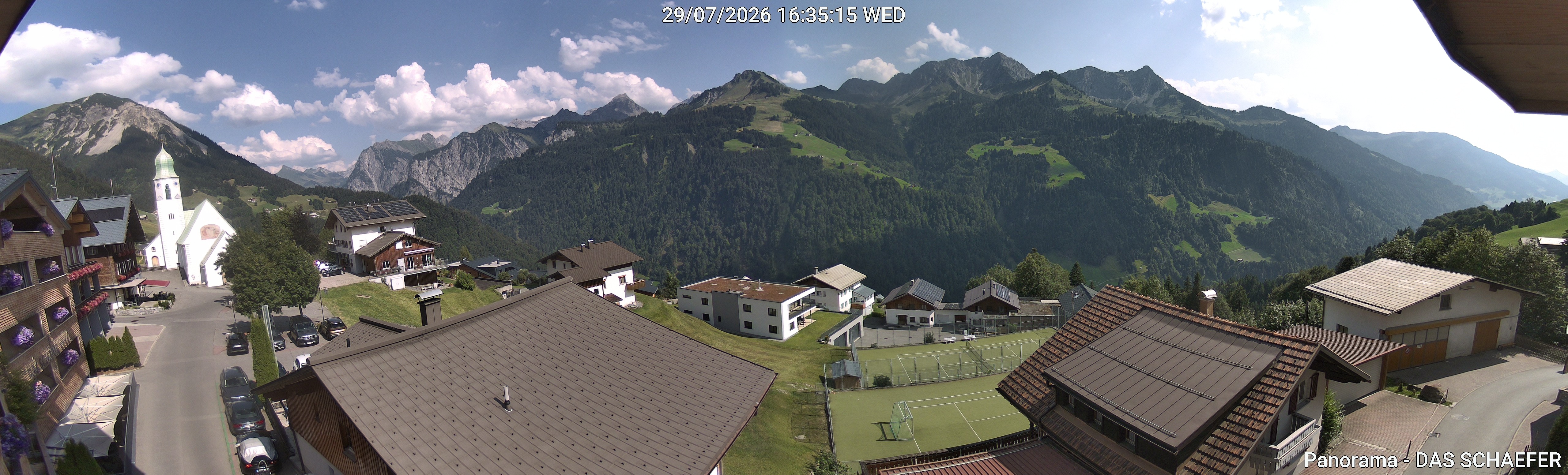 Archiv Foto Webcam Blick Dorf Fontanella