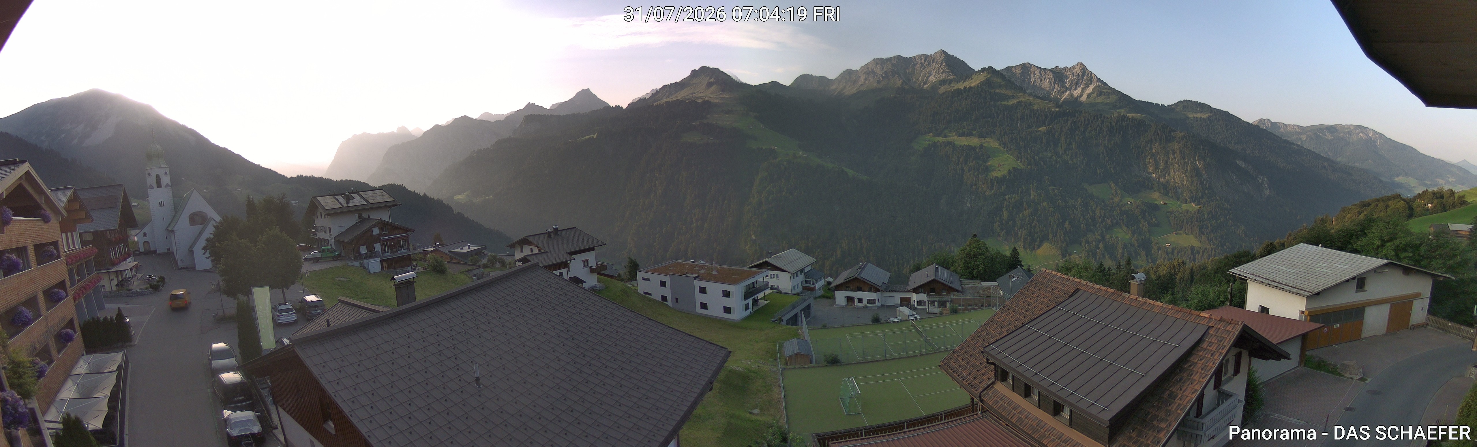 Archiv Foto Webcam Blick Dorf Fontanella