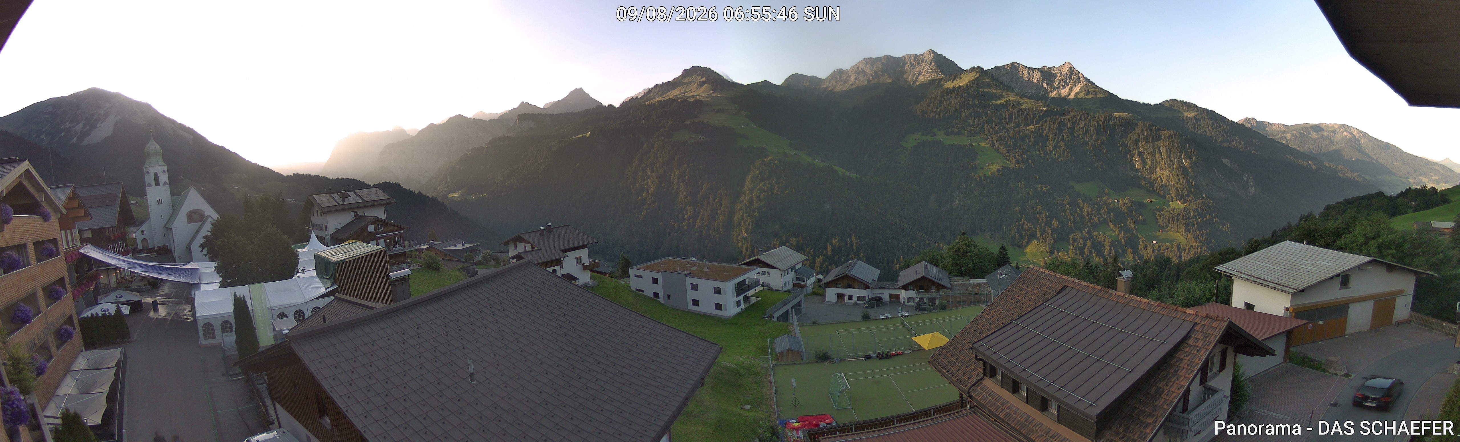 Archiv Foto Webcam Blick Dorf Fontanella