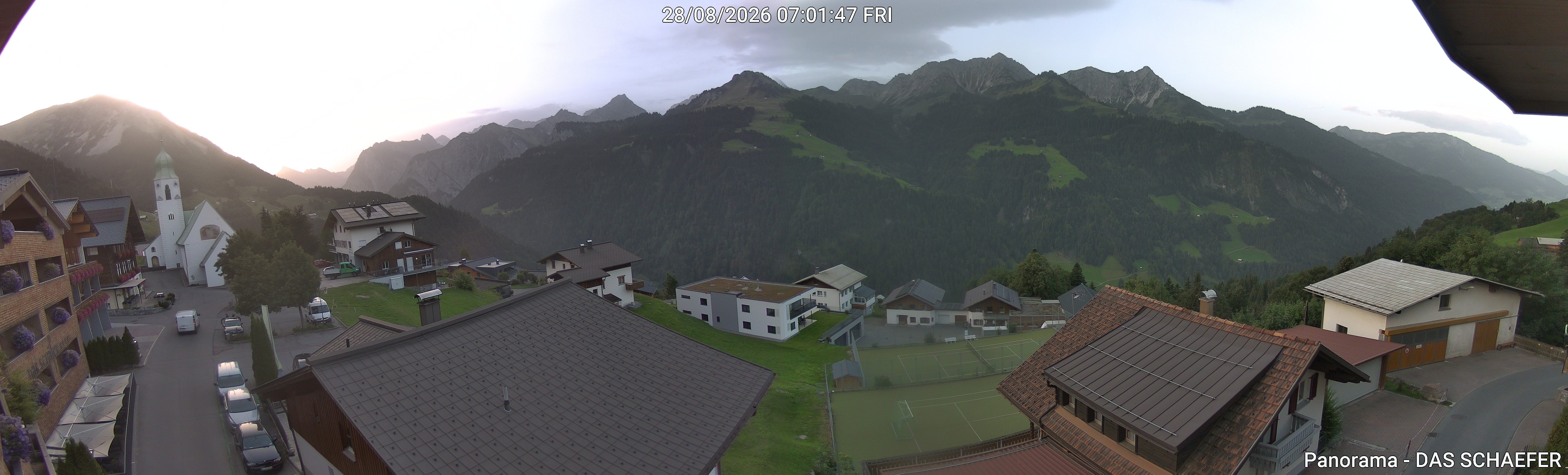 Archiv Foto Webcam Blick Dorf Fontanella