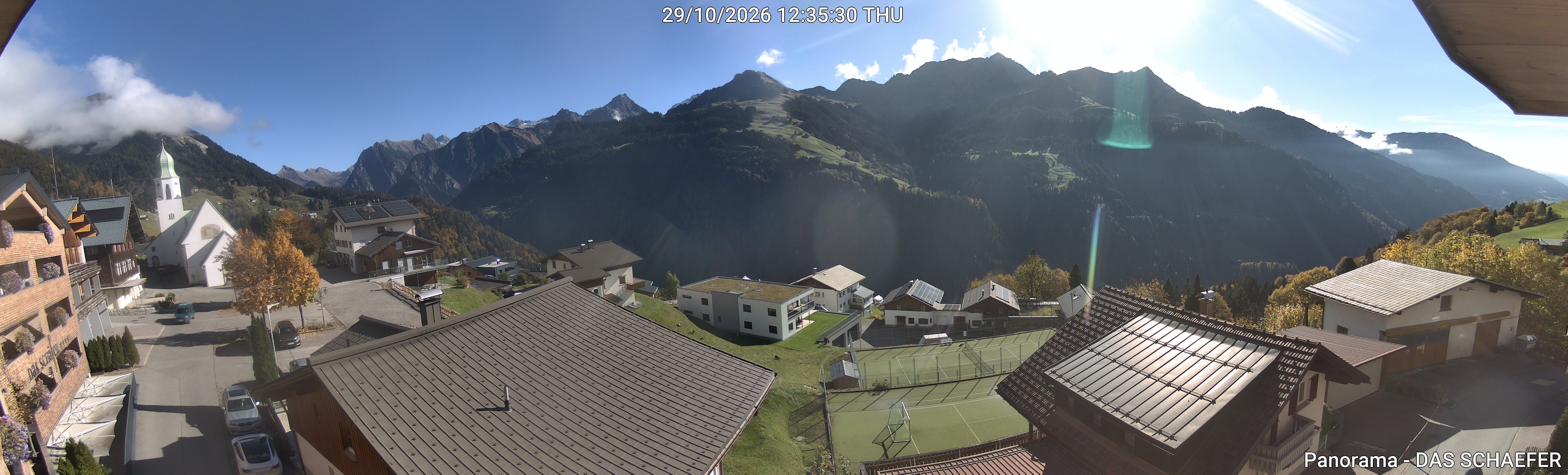 Archiv Foto Webcam Blick Dorf Fontanella