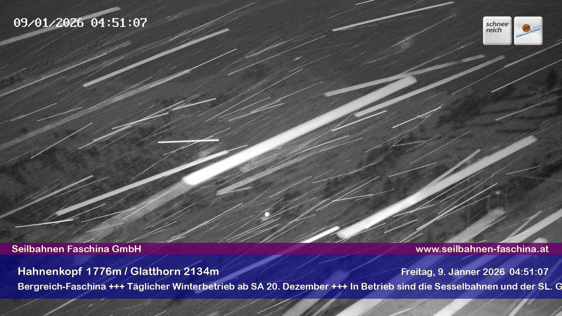 Archiv Foto Webcam Blick auf das Glatthorn, Faschina