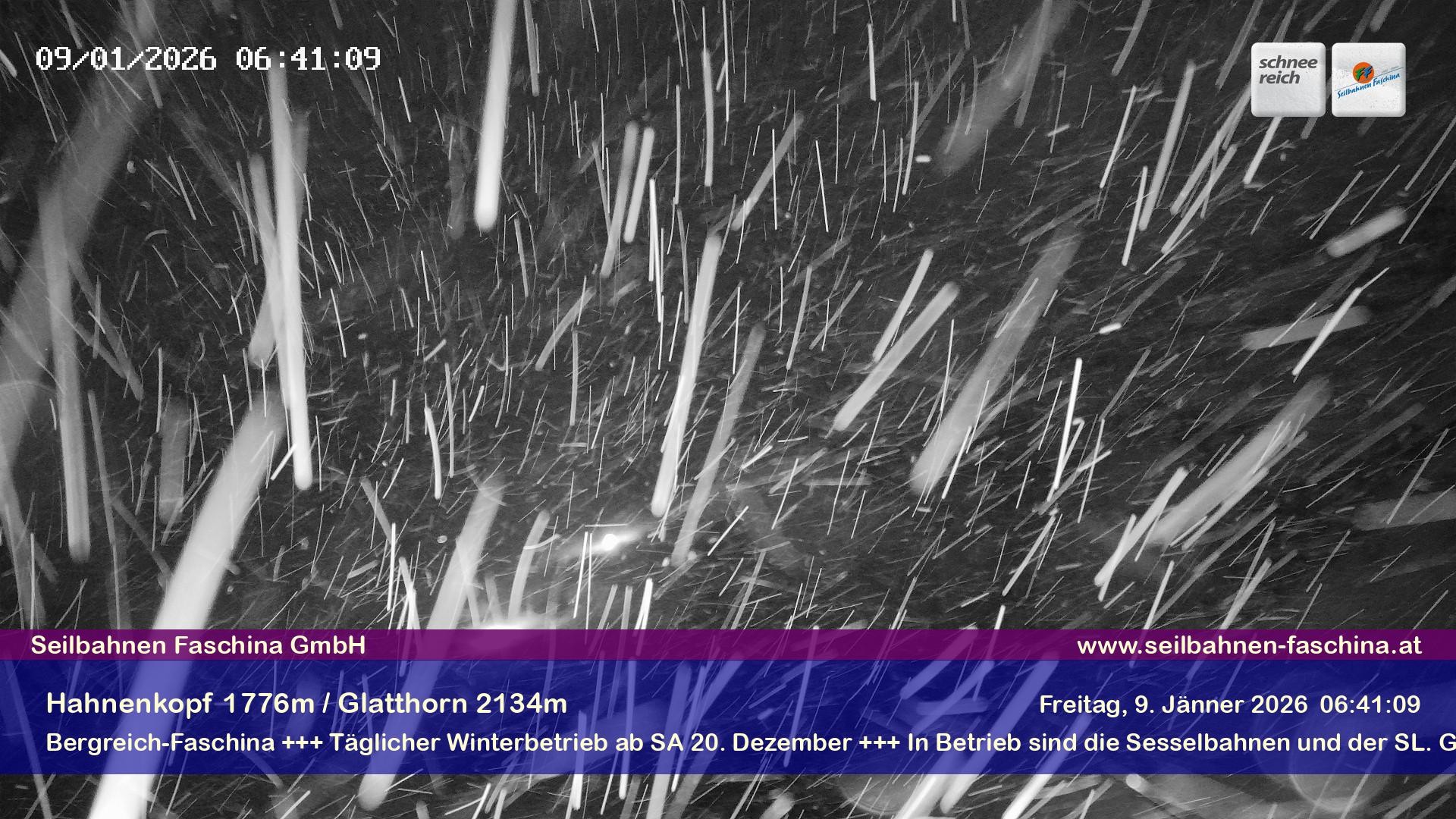 Archiv Foto Webcam Blick auf das Glatthorn, Faschina