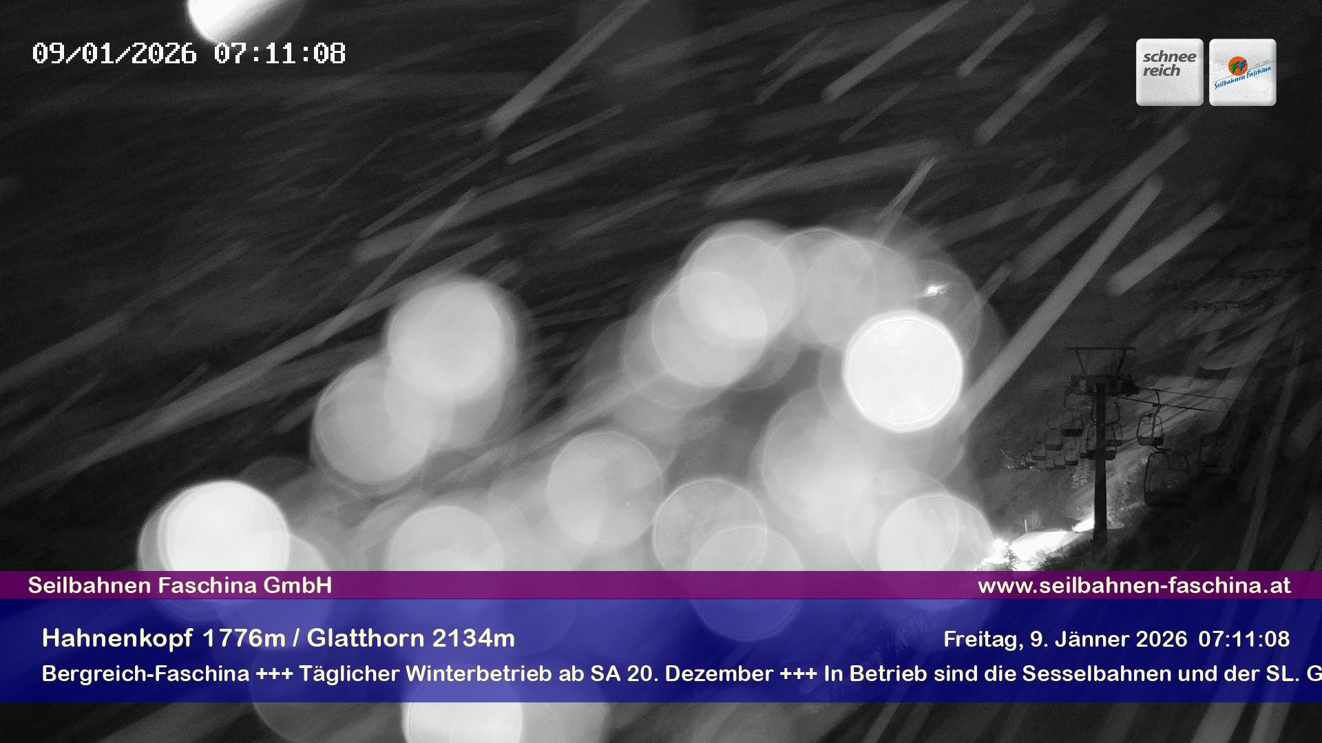 Archiv Foto Webcam Blick auf das Glatthorn, Faschina