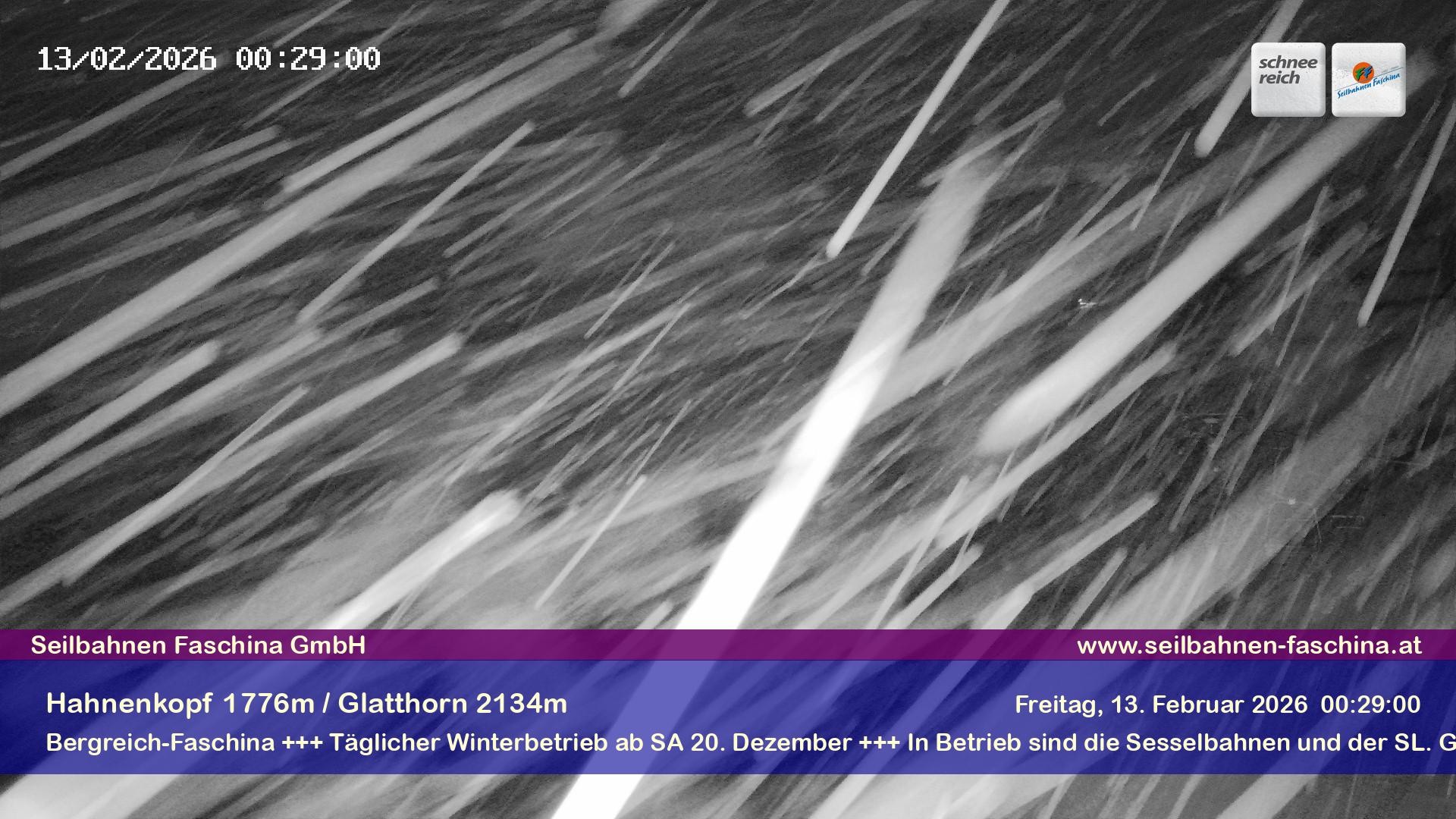 Archiv Foto Webcam Blick auf das Glatthorn, Faschina