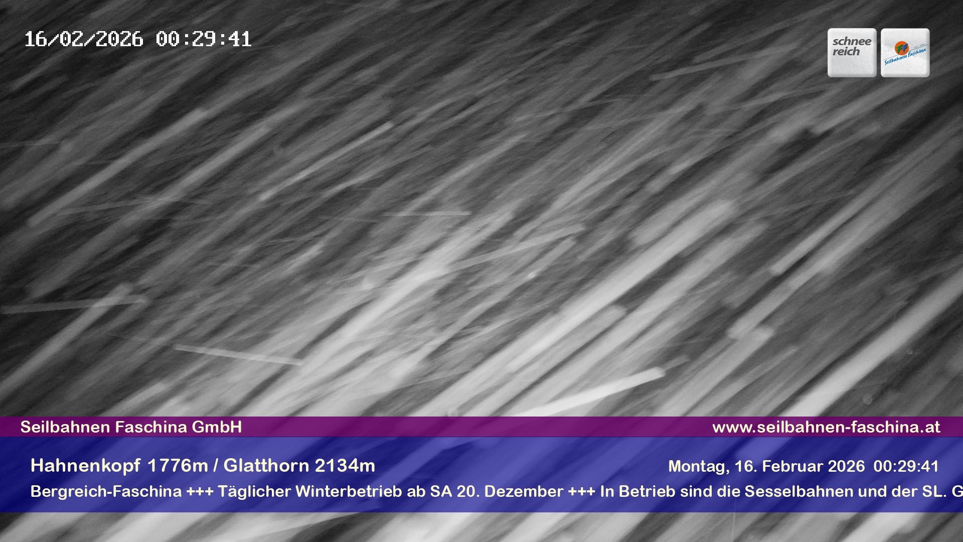 Archiv Foto Webcam Blick auf das Glatthorn, Faschina