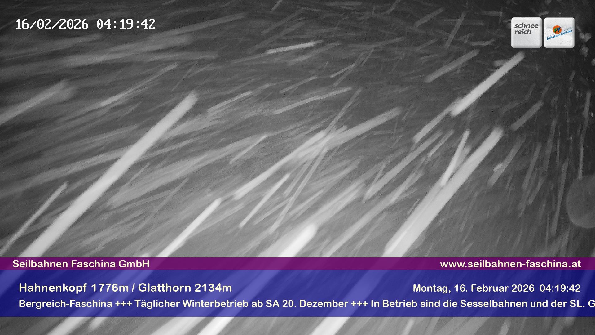 Archiv Foto Webcam Blick auf das Glatthorn, Faschina