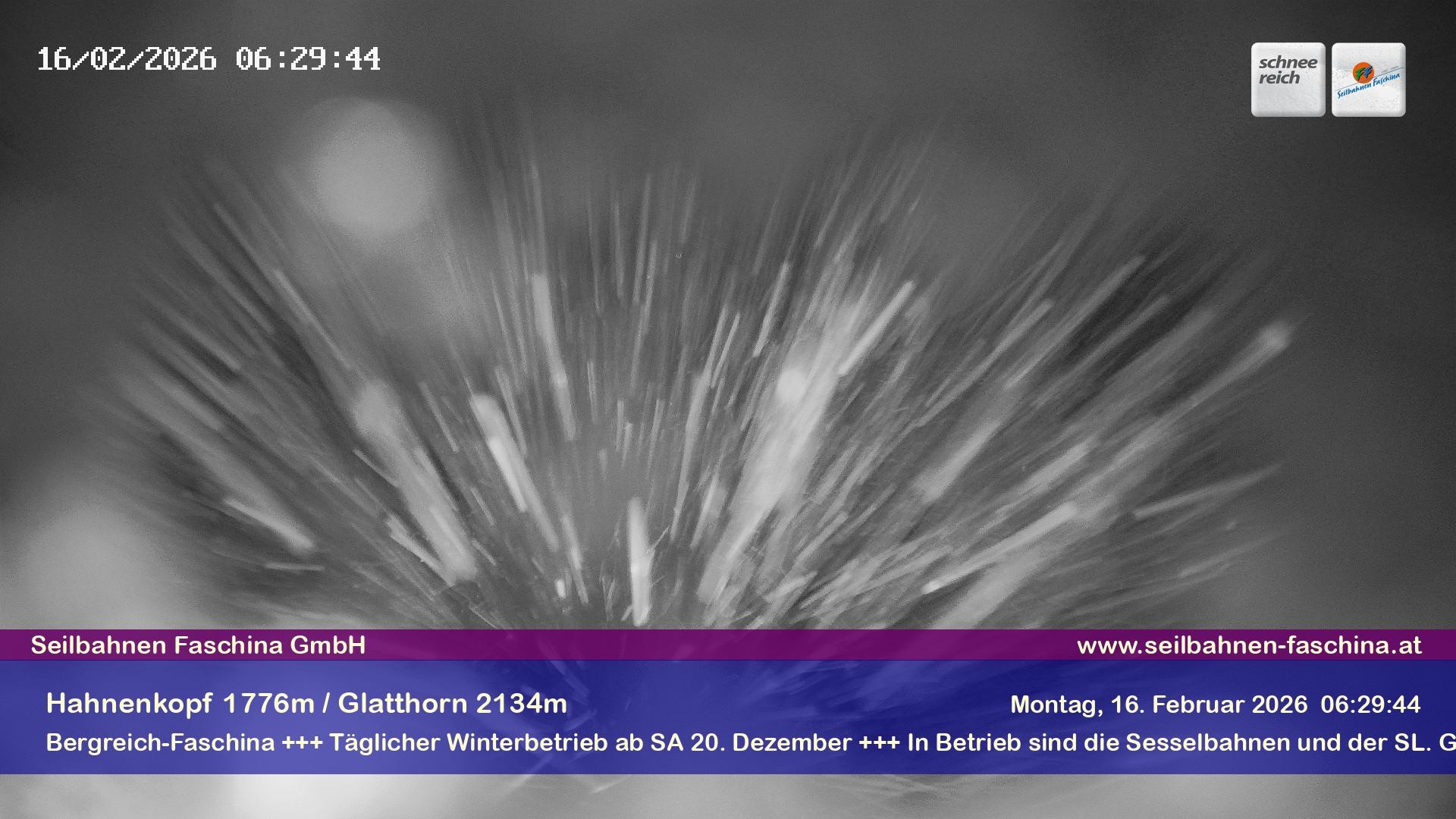 Archiv Foto Webcam Blick auf das Glatthorn, Faschina