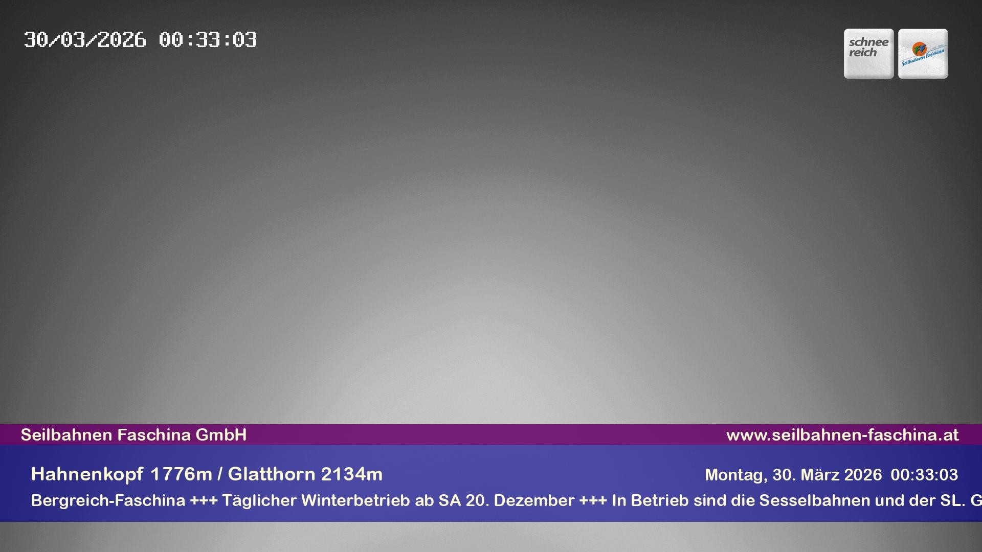 Archiv Foto Webcam Blick auf das Glatthorn, Faschina