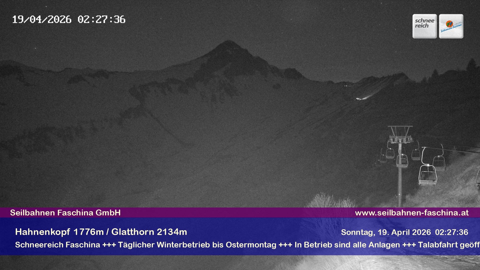 Archived image Webcam hahnenkopf near faschina