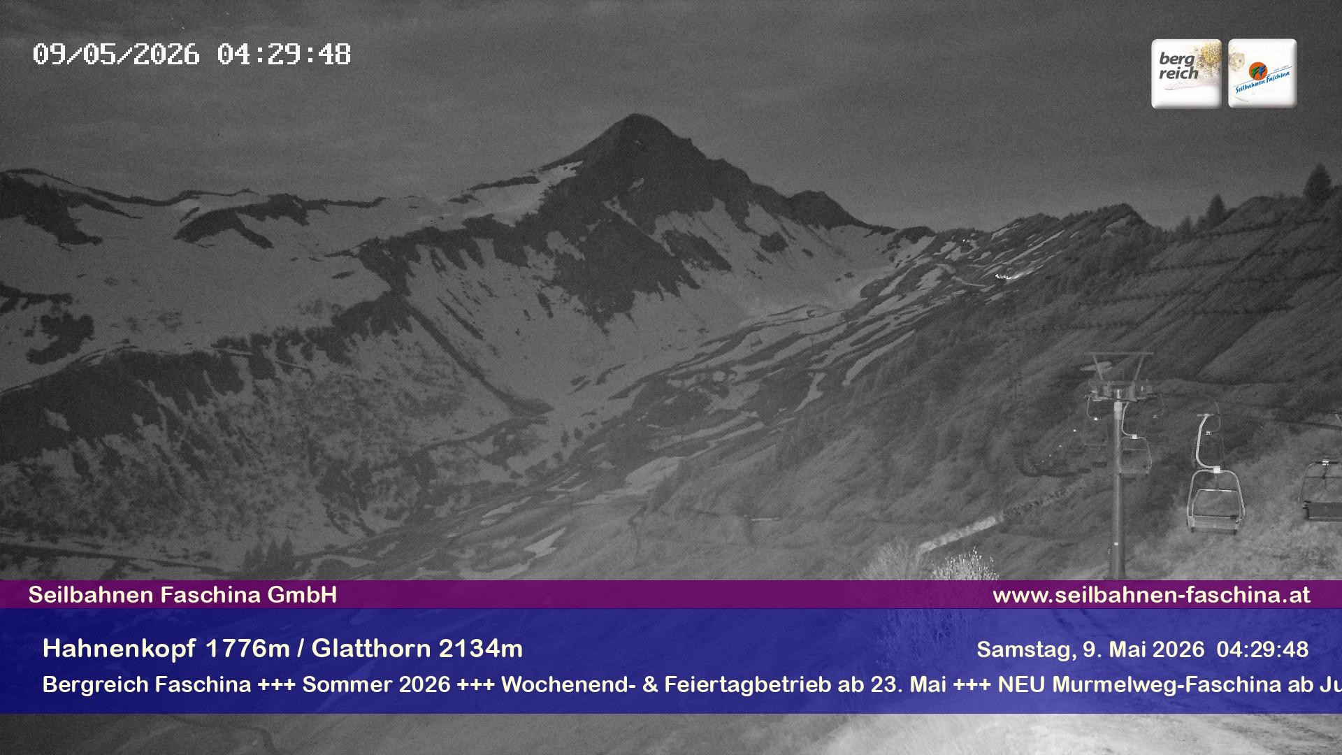 Archiv Foto Webcam Blick auf das Glatthorn, Faschina
