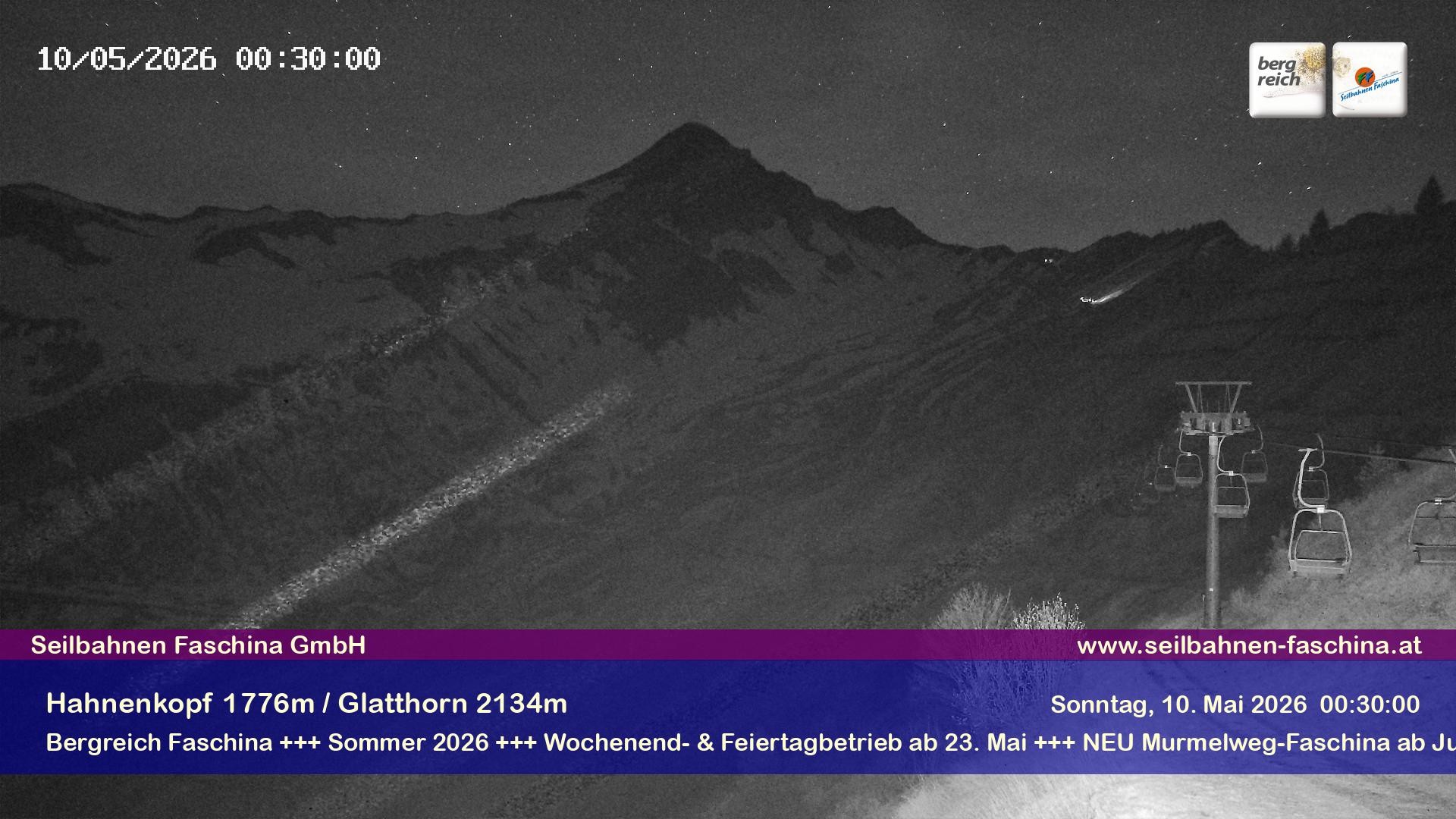 Archiv Foto Webcam Blick auf das Glatthorn, Faschina