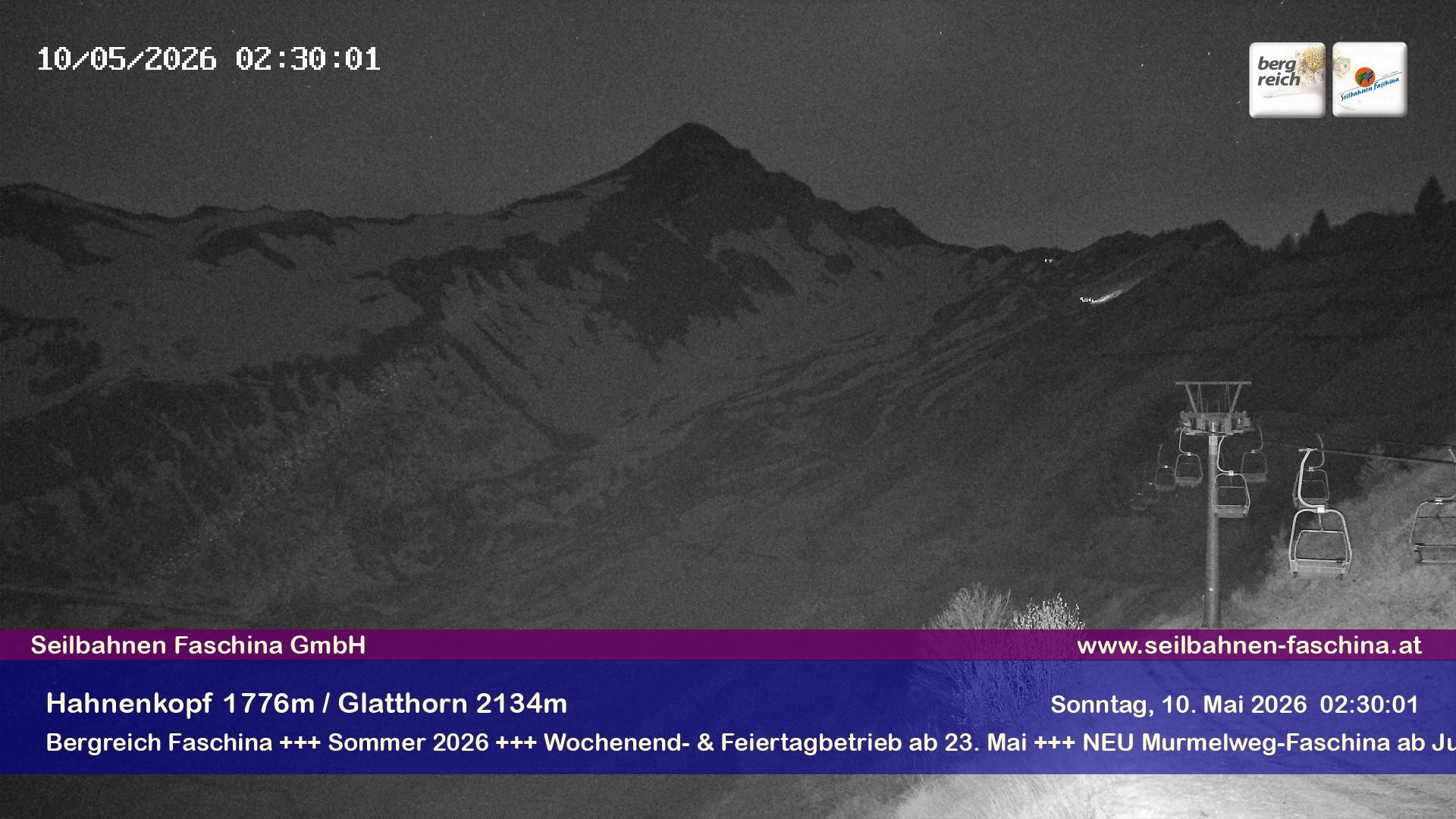 Archiv Foto Webcam Blick auf das Glatthorn, Faschina
