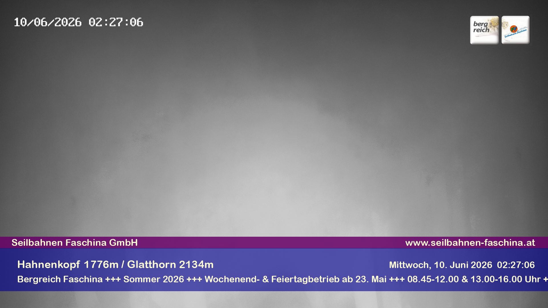 Archiv Foto Webcam Blick auf das Glatthorn, Faschina