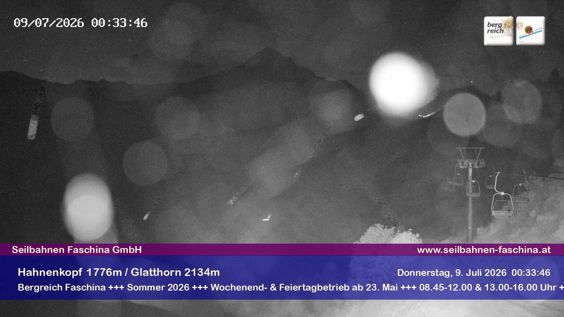 Archiv Foto Webcam Blick auf das Glatthorn, Faschina