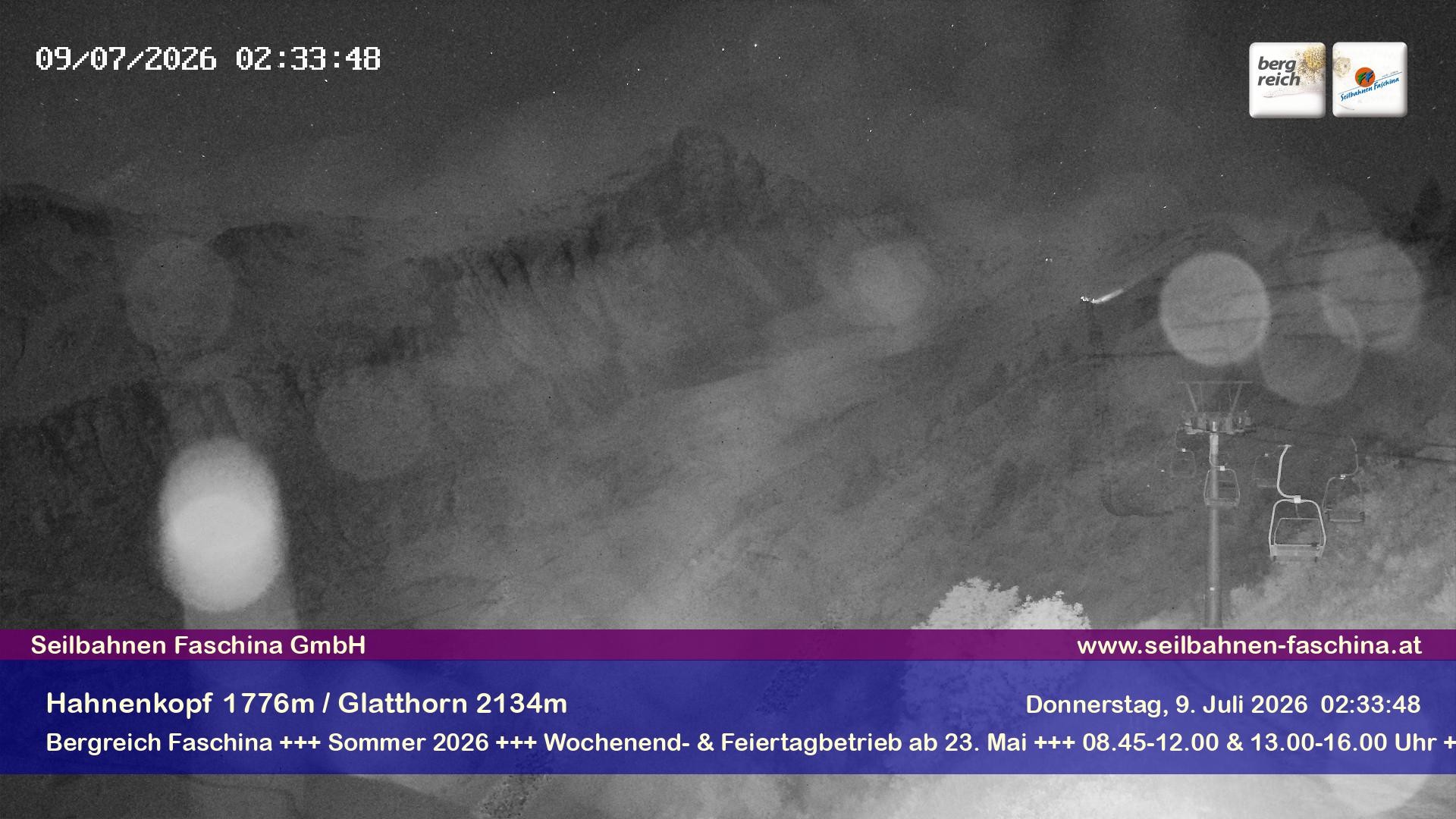 Archiv Foto Webcam Blick auf das Glatthorn, Faschina