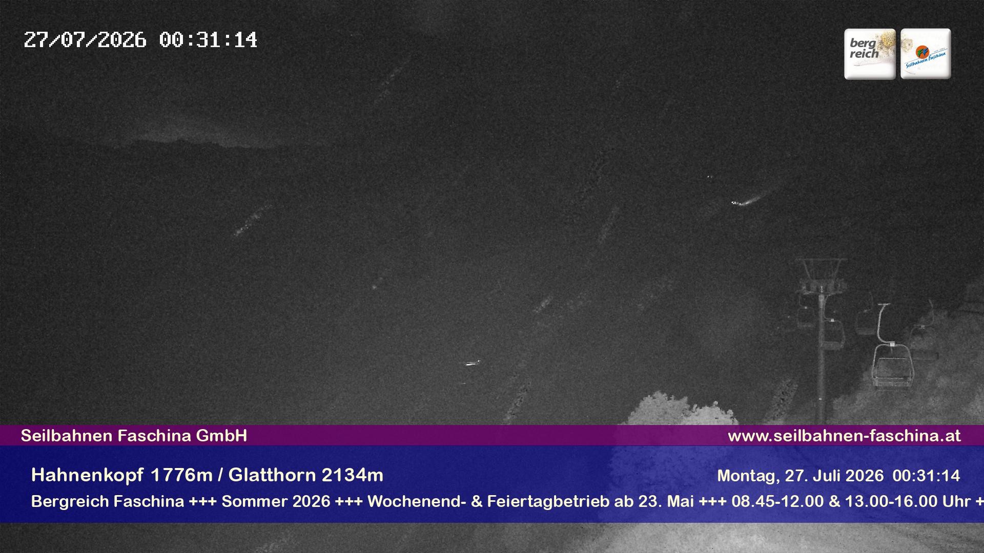 Archiv Foto Webcam Blick auf das Glatthorn, Faschina