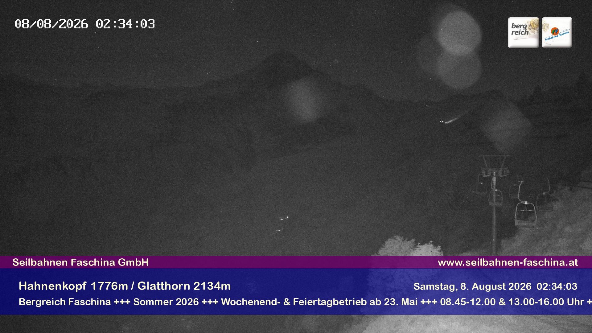Archiv Foto Webcam Blick auf das Glatthorn, Faschina