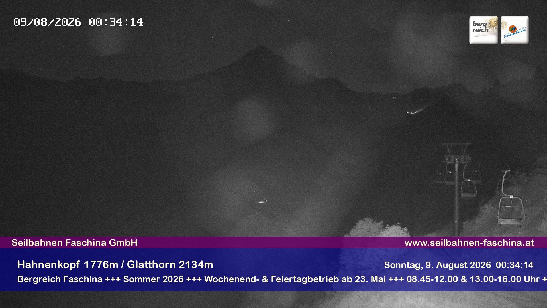 Archiv Foto Webcam Blick auf das Glatthorn, Faschina