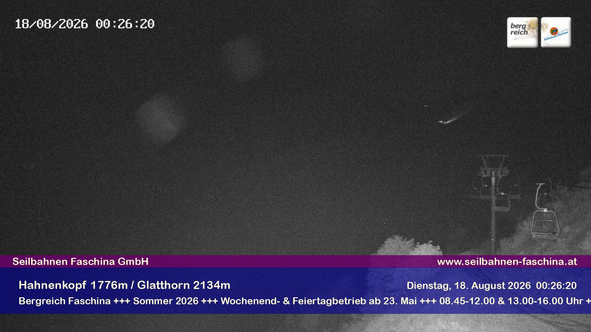 Archiv Foto Webcam Blick auf das Glatthorn, Faschina