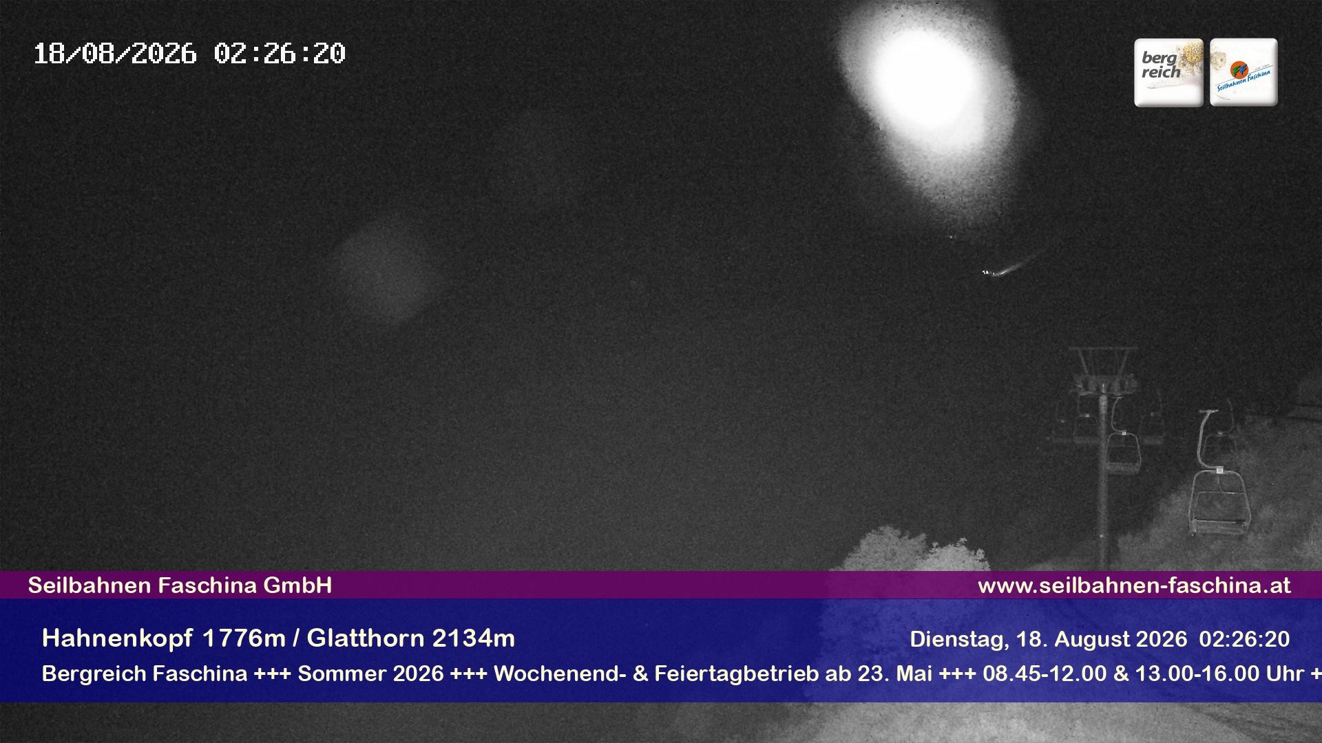 Archiv Foto Webcam Blick auf das Glatthorn, Faschina