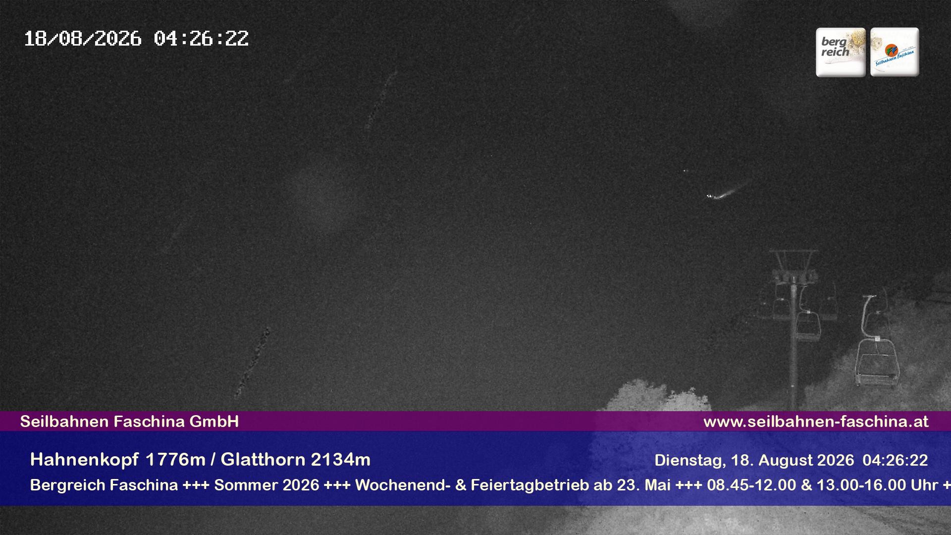 Archiv Foto Webcam Blick auf das Glatthorn, Faschina