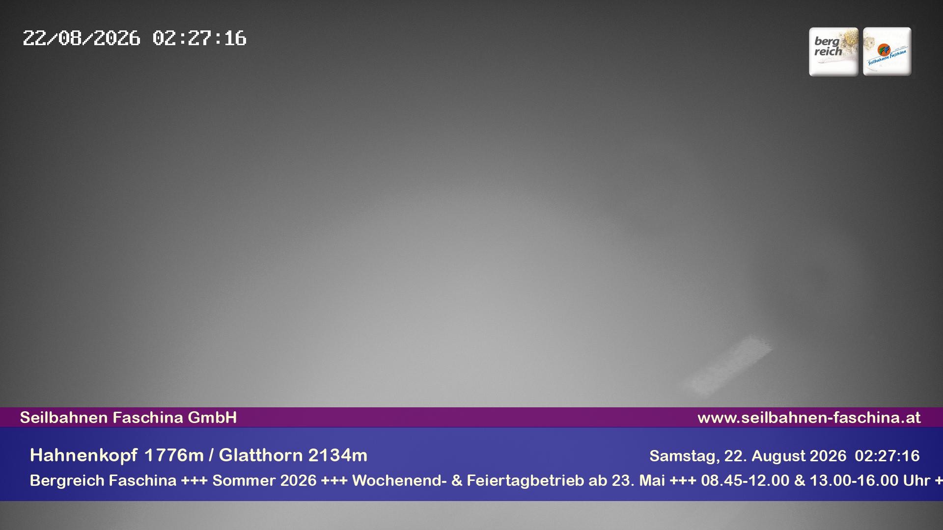 Archiv Foto Webcam Blick auf das Glatthorn, Faschina