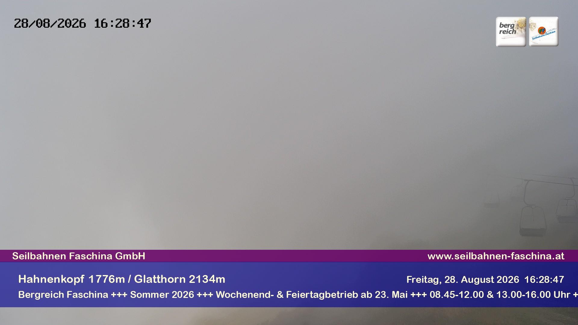 Archiv Foto Webcam Blick auf das Glatthorn, Faschina