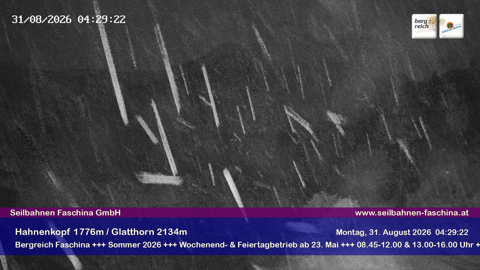 Archiv Foto Webcam Blick auf das Glatthorn, Faschina