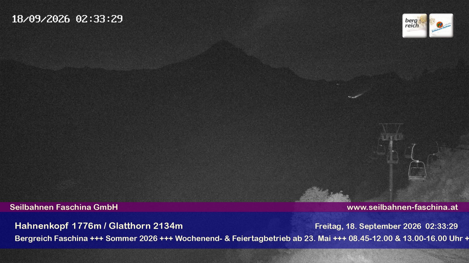 Archiv Foto Webcam Blick auf das Glatthorn, Faschina