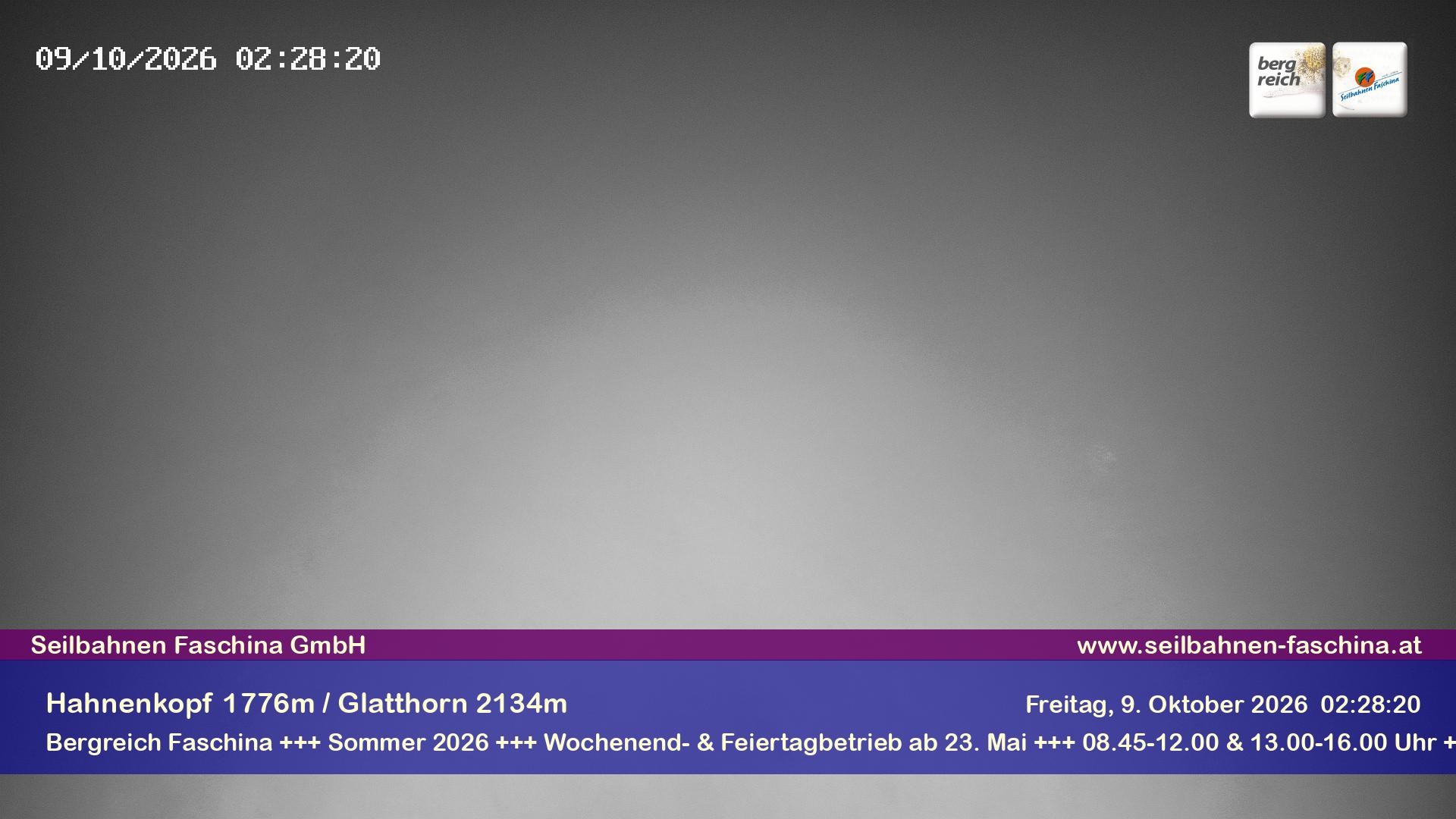 Archiv Foto Webcam Blick auf das Glatthorn, Faschina