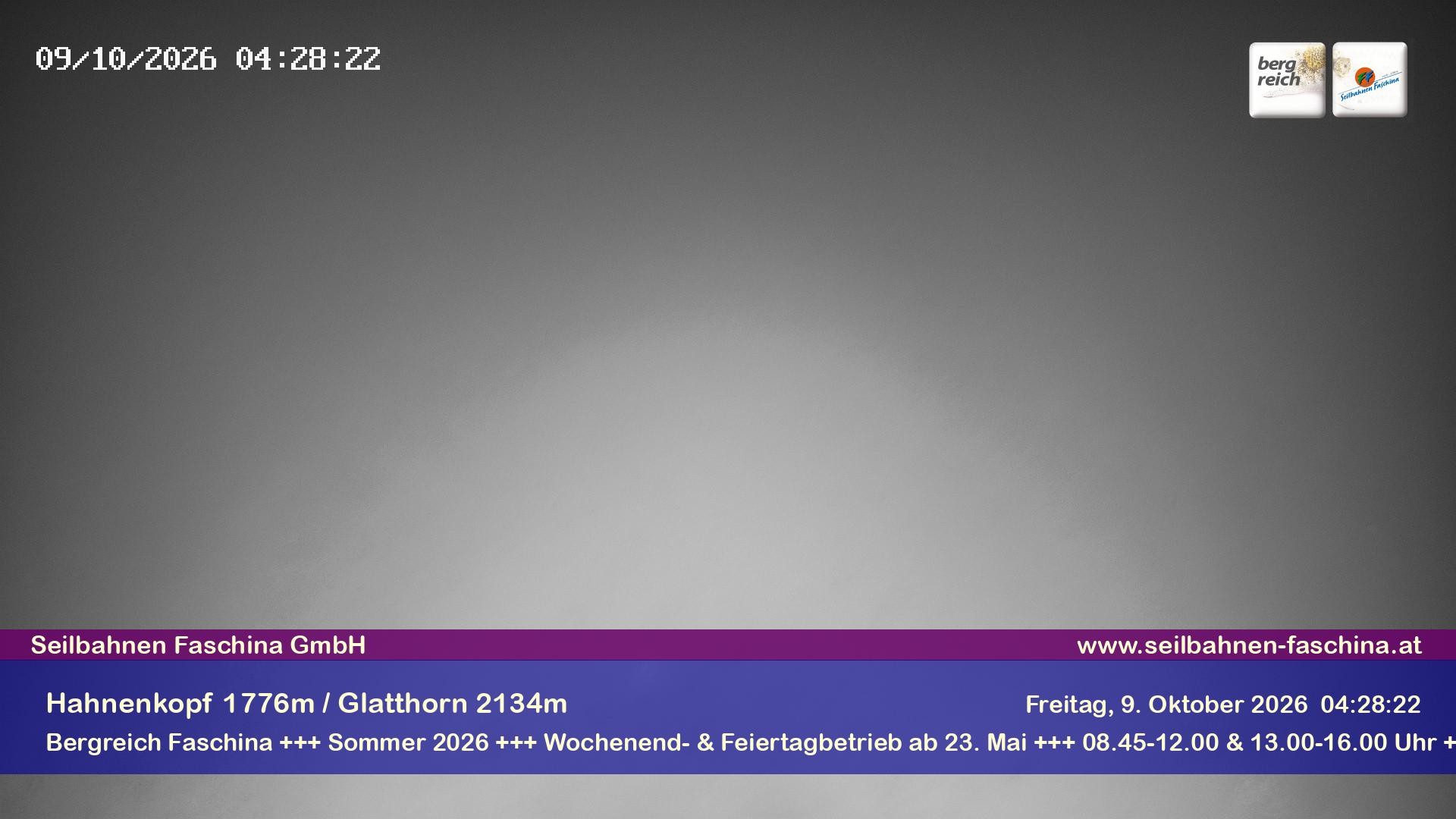 Archiv Foto Webcam Blick auf das Glatthorn, Faschina