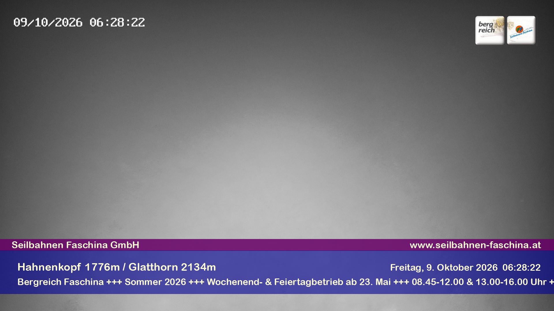 Archiv Foto Webcam Blick auf das Glatthorn, Faschina