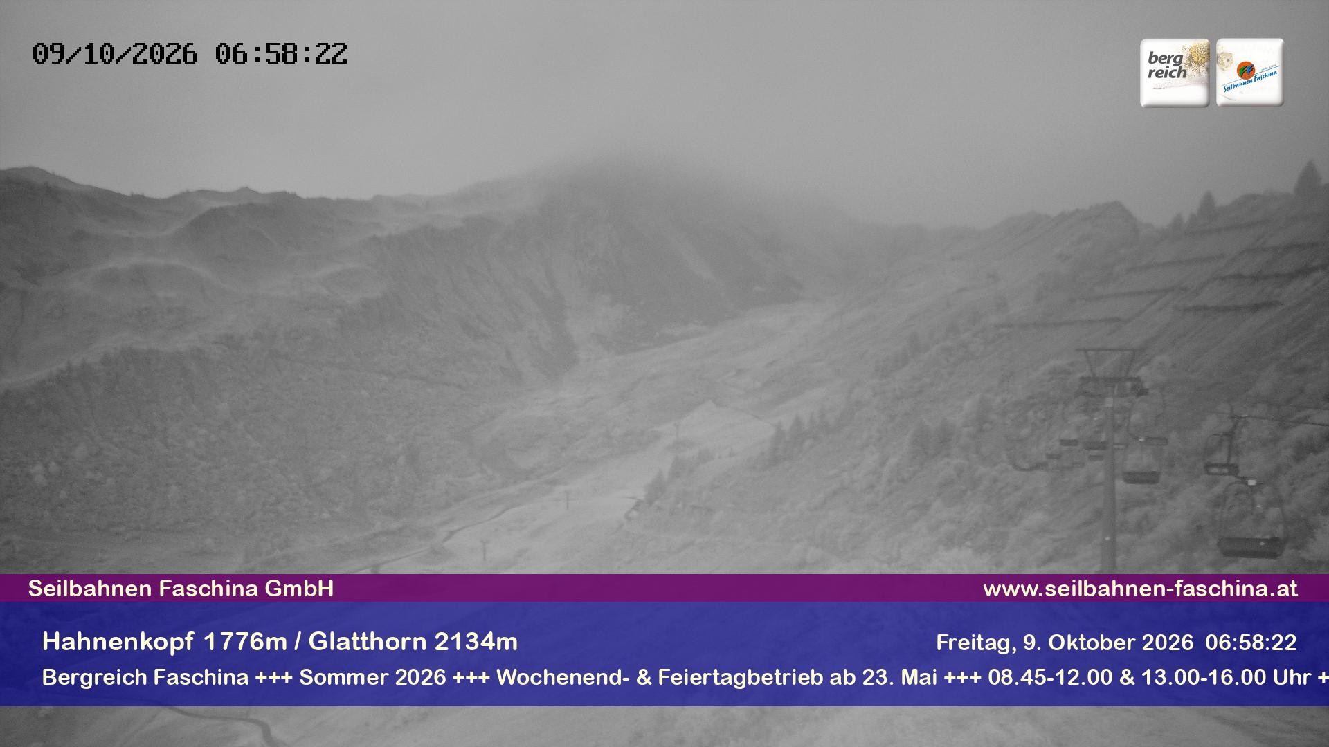 Archiv Foto Webcam Blick auf das Glatthorn, Faschina