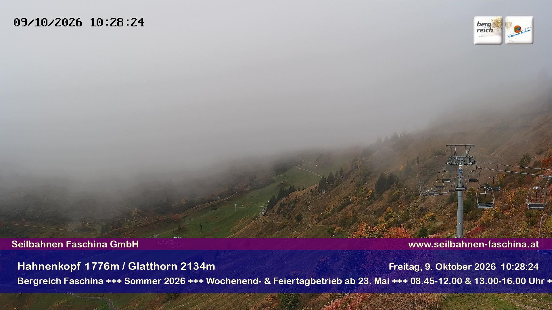 Archiv Foto Webcam Blick auf das Glatthorn, Faschina