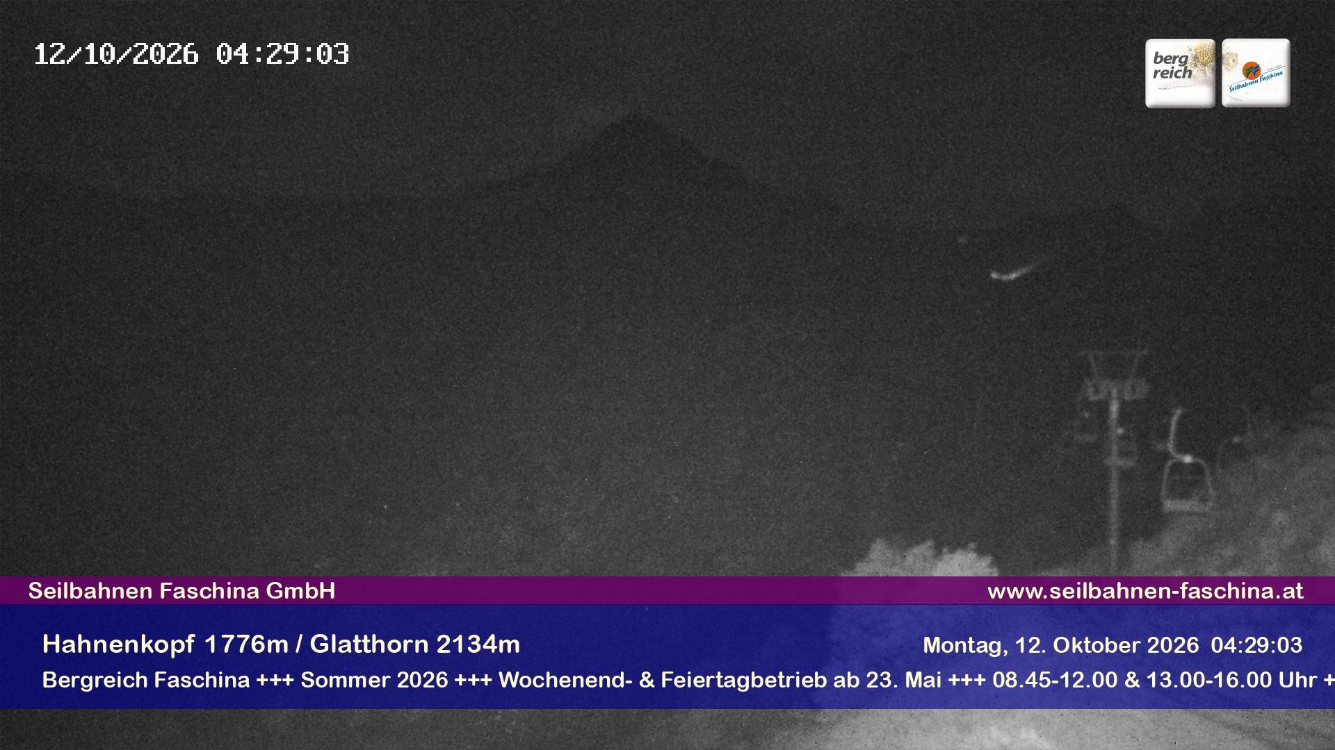 Archiv Foto Webcam Blick auf das Glatthorn, Faschina