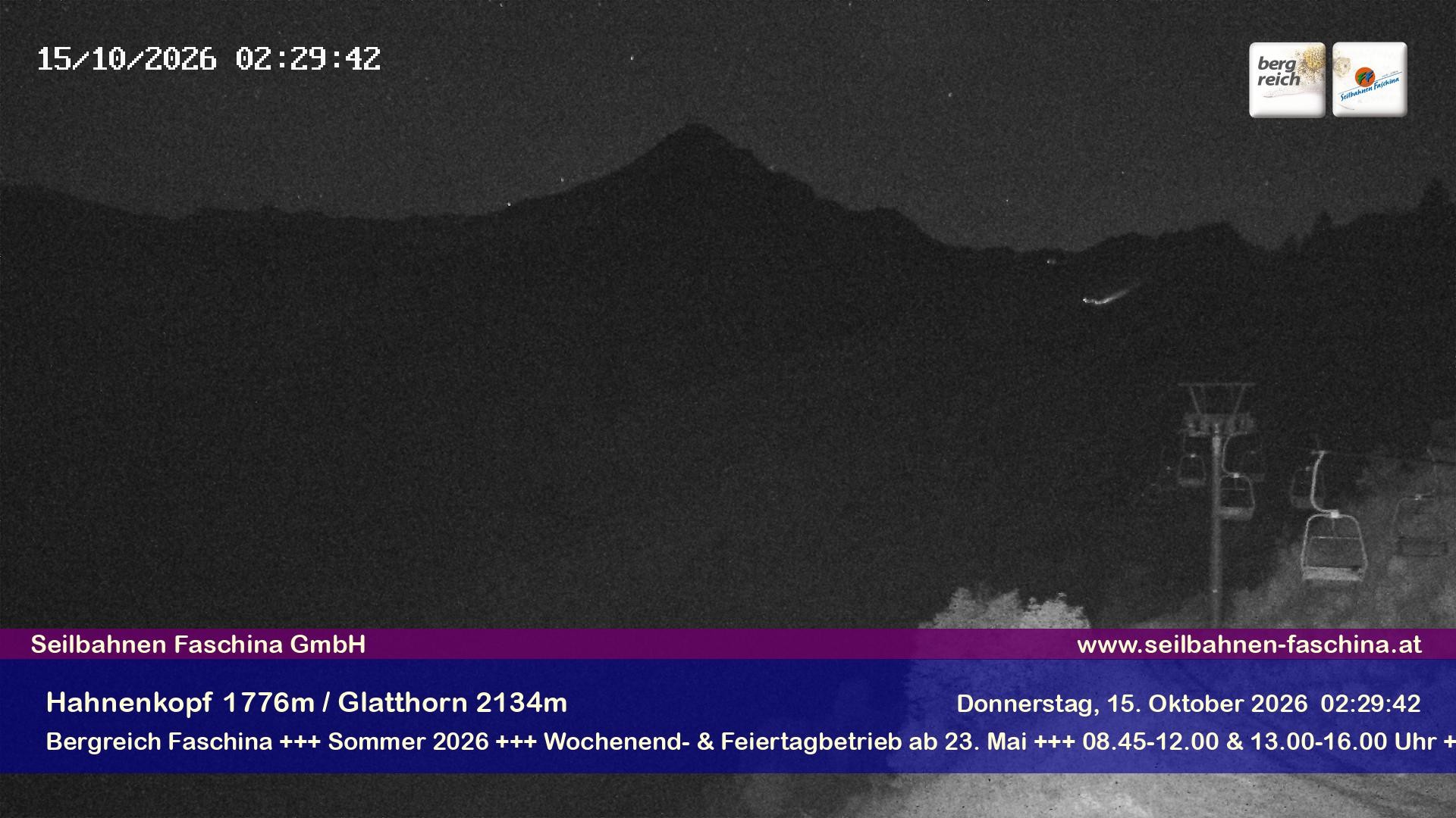 Archiv Foto Webcam Blick auf das Glatthorn, Faschina