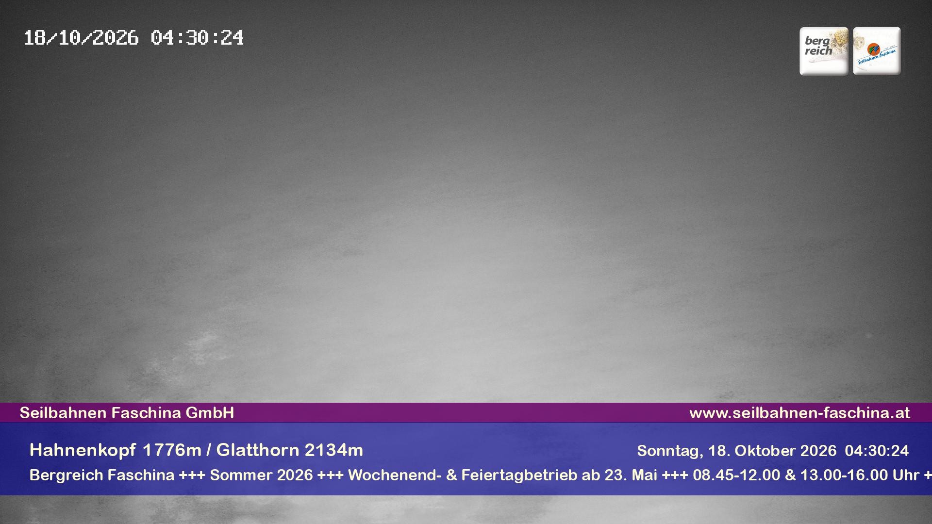 Archiv Foto Webcam Blick auf das Glatthorn, Faschina