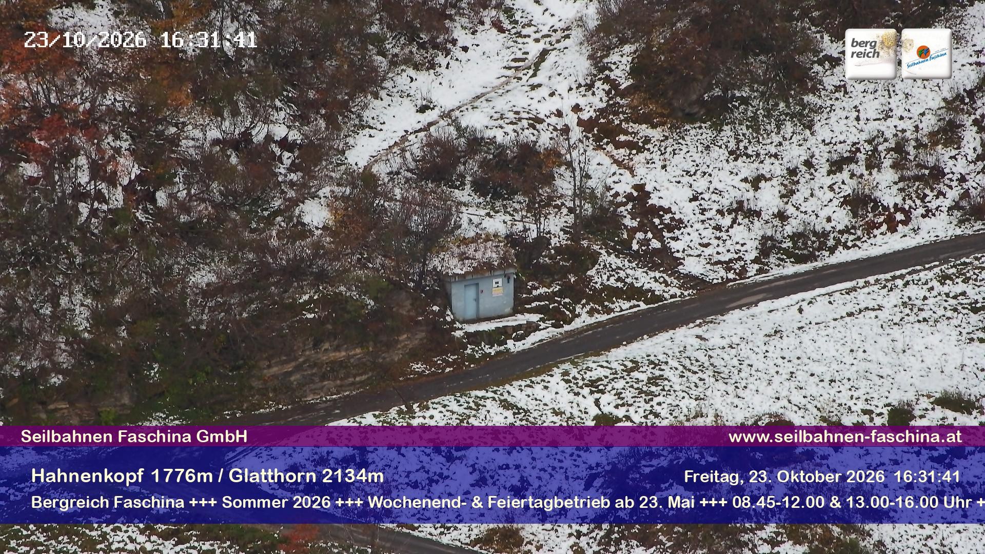 Archiv Foto Webcam Blick auf das Glatthorn, Faschina