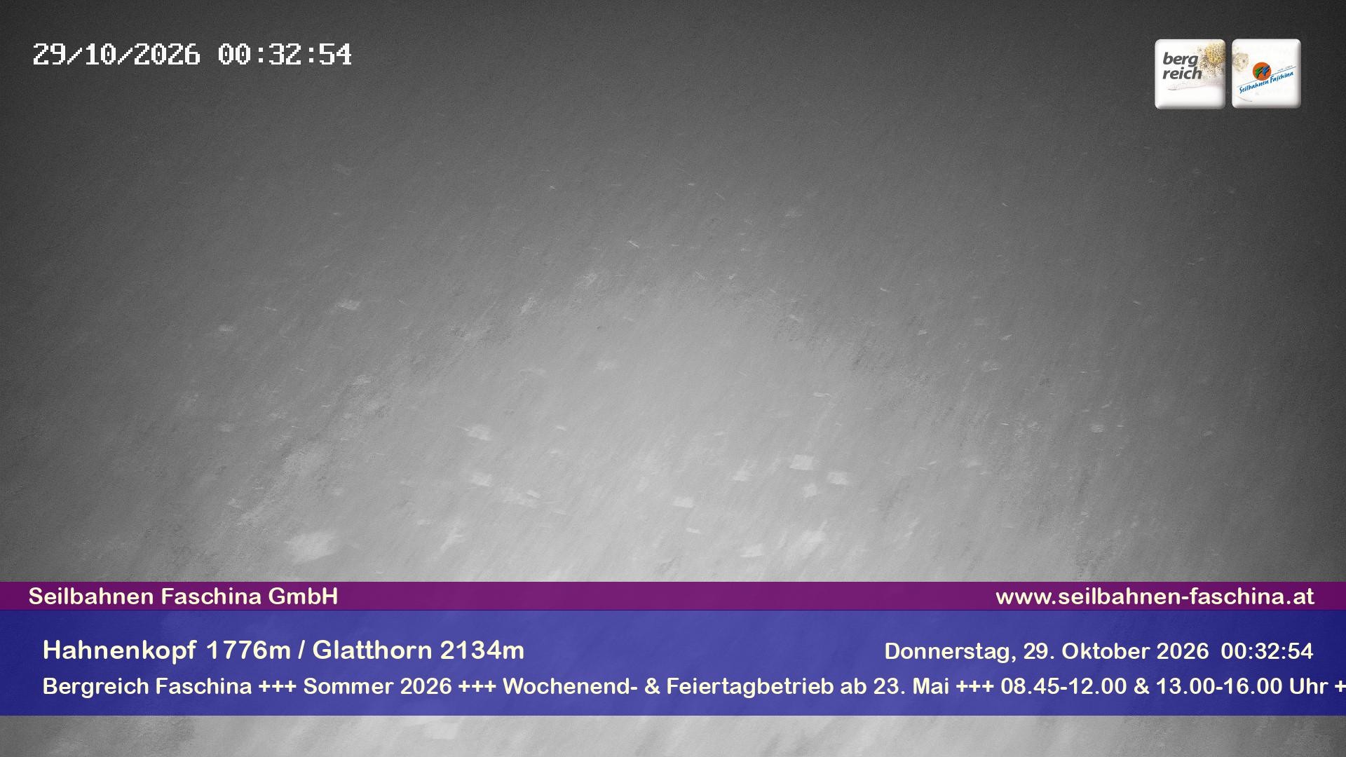 Archiv Foto Webcam Blick auf das Glatthorn, Faschina