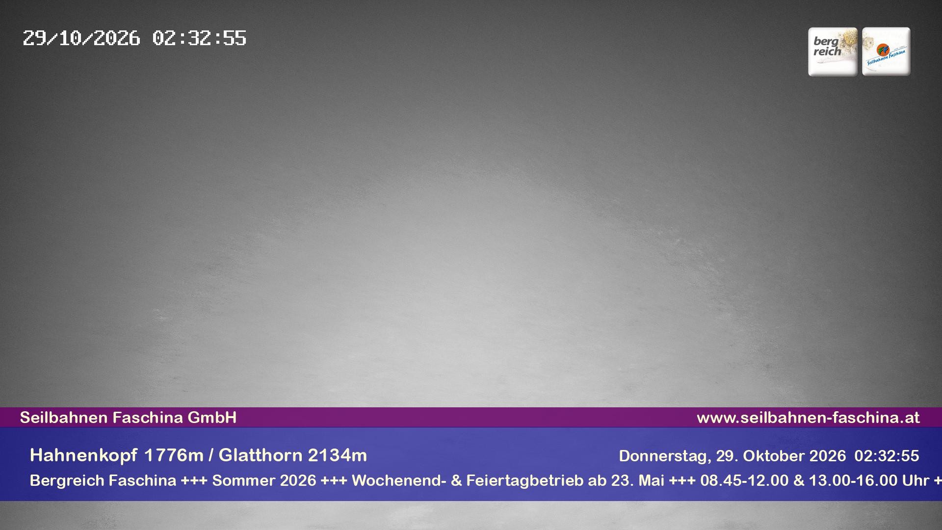 Archiv Foto Webcam Blick auf das Glatthorn, Faschina
