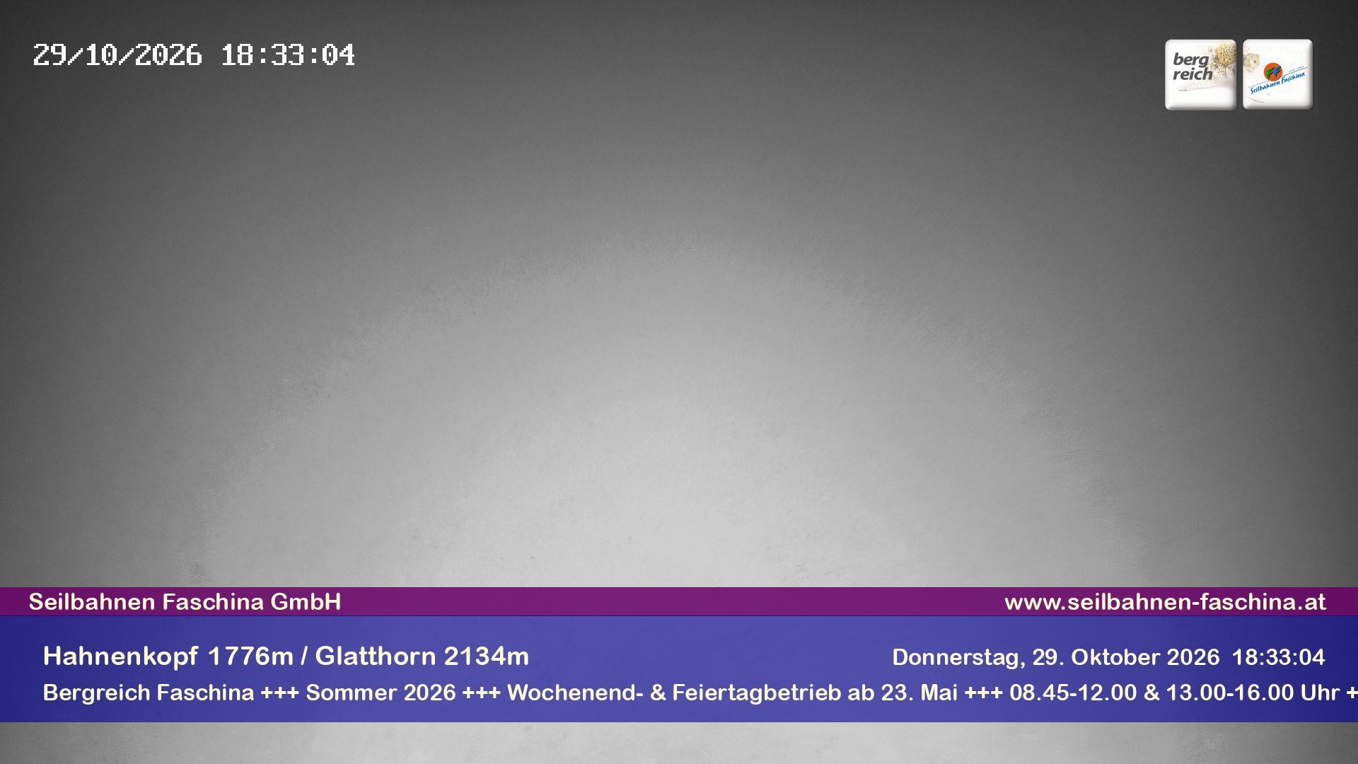 Archiv Foto Webcam Blick auf das Glatthorn, Faschina