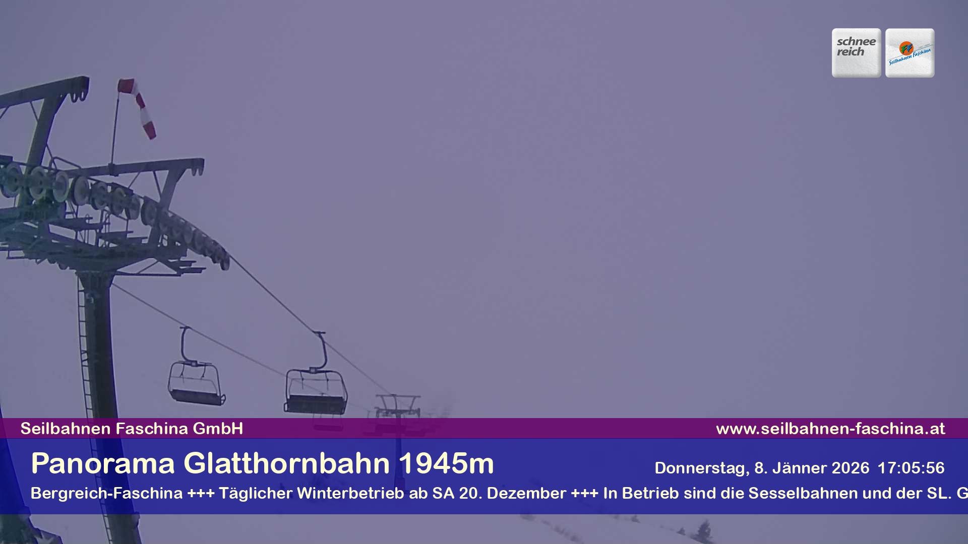 Archiv Foto Webcam Panoramablick von der Glatthornbahn