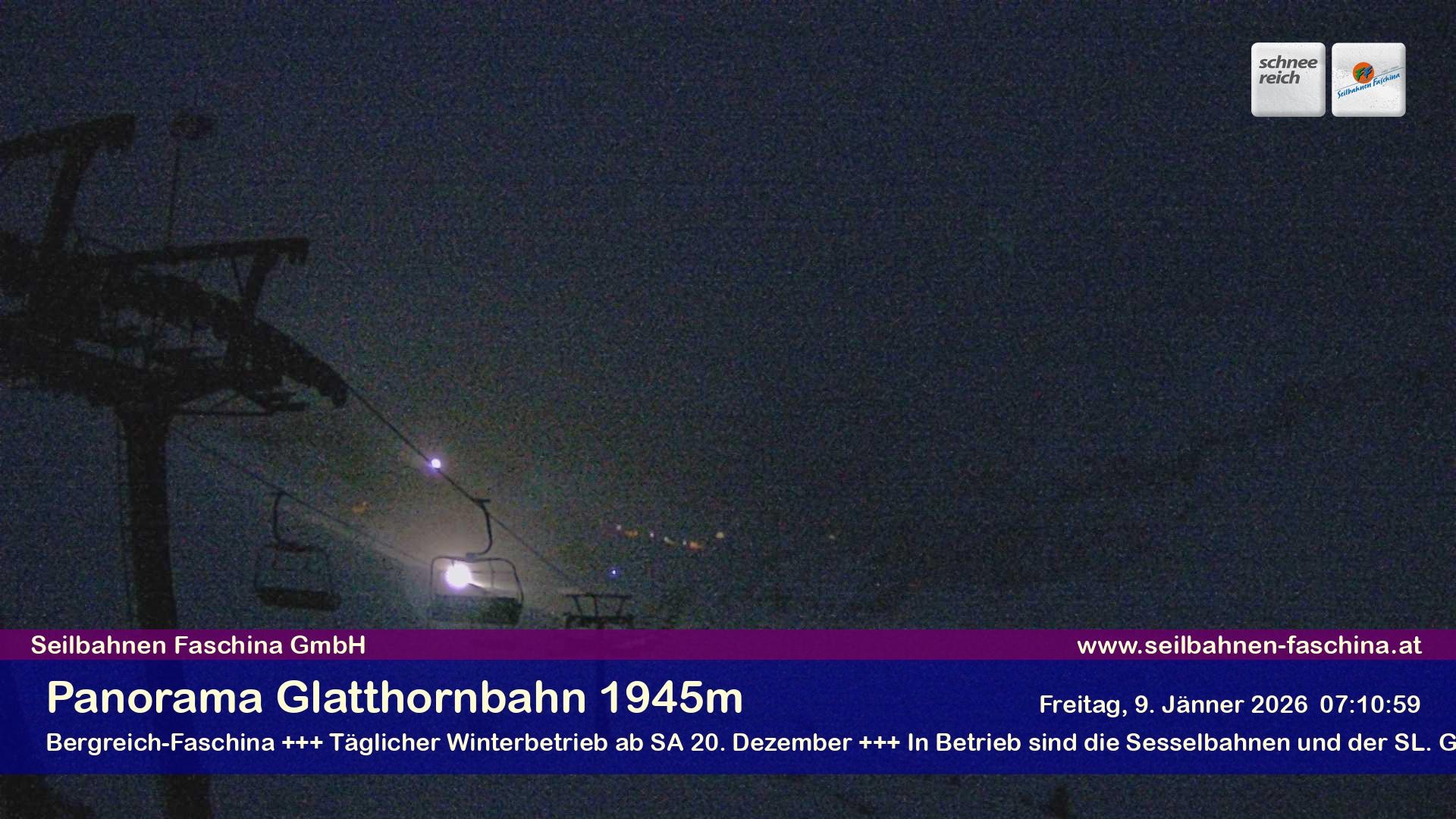 Archiv Foto Webcam Panoramablick von der Glatthornbahn