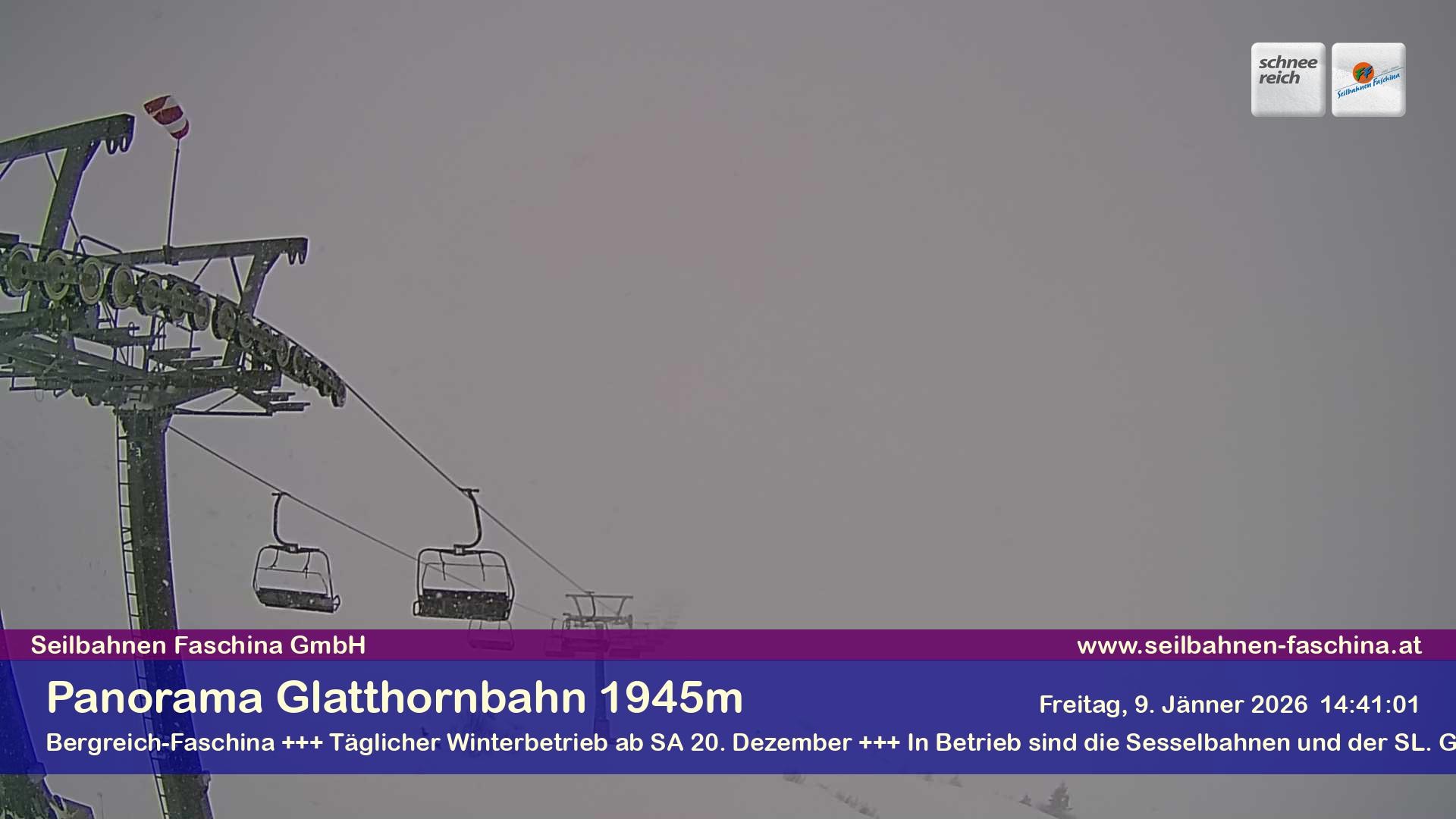 Archiv Foto Webcam Panoramablick von der Glatthornbahn
