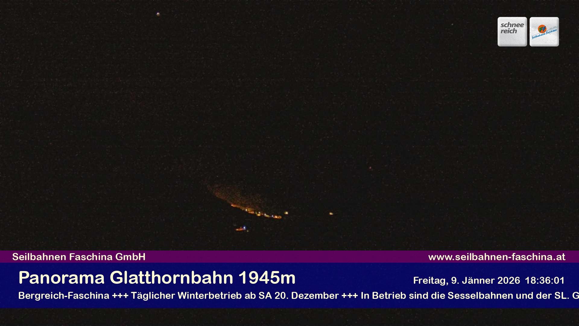 Archiv Foto Webcam Panoramablick von der Glatthornbahn