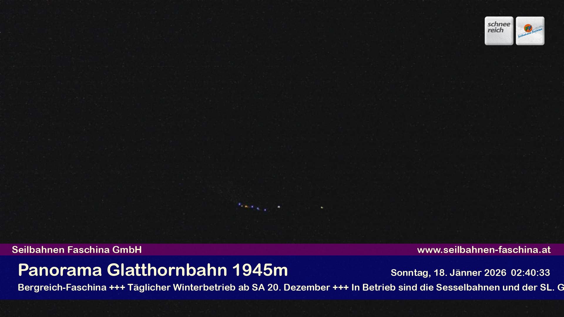 Archiv Foto Webcam Panoramablick von der Glatthornbahn