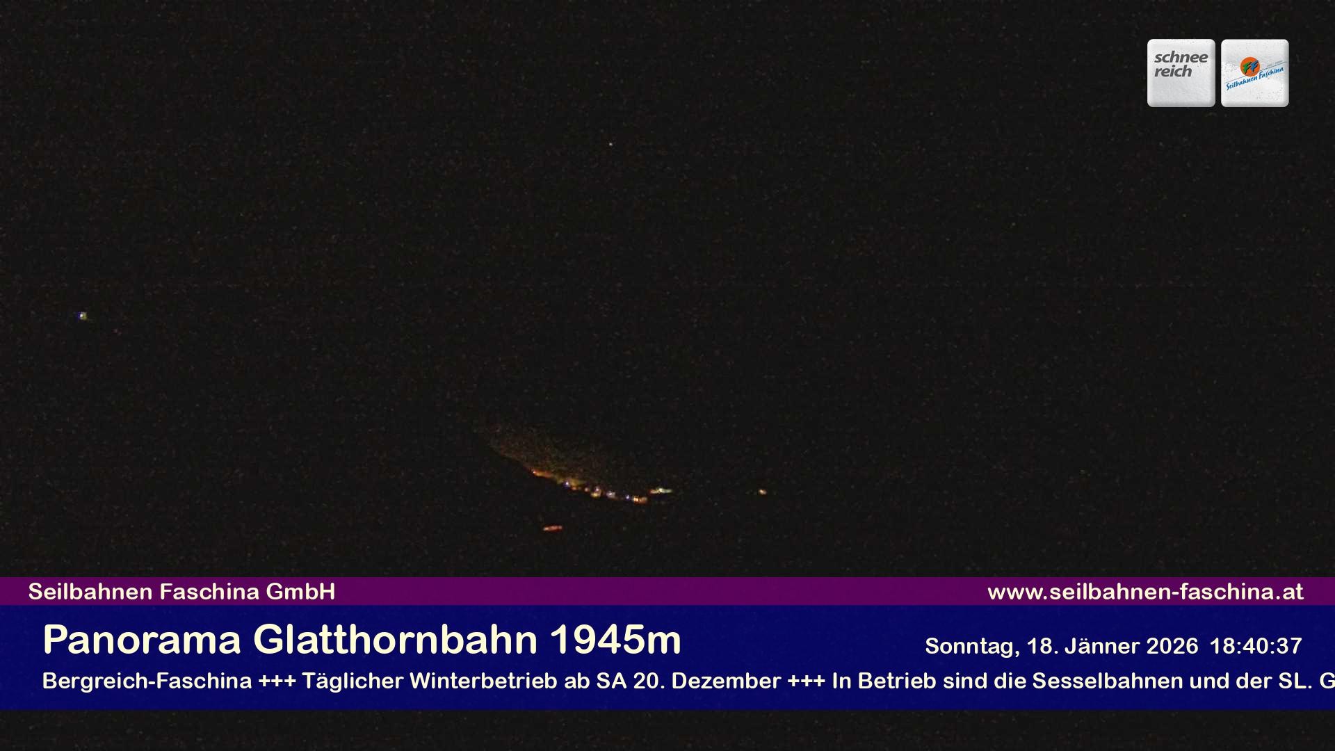 Archiv Foto Webcam Panoramablick von der Glatthornbahn